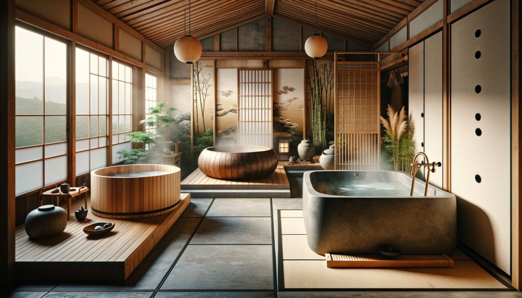 les differents typr de bains japonais